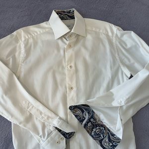 Eton white with stain resistant collar and cuff design